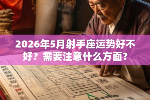 2026年5月射手座运势好不好？需要注意什么方面？