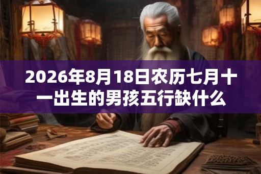 2026年8月18日农历七月十一出生的男孩五行缺什么