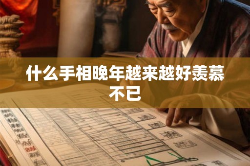 什么手相晚年越来越好羡慕不已