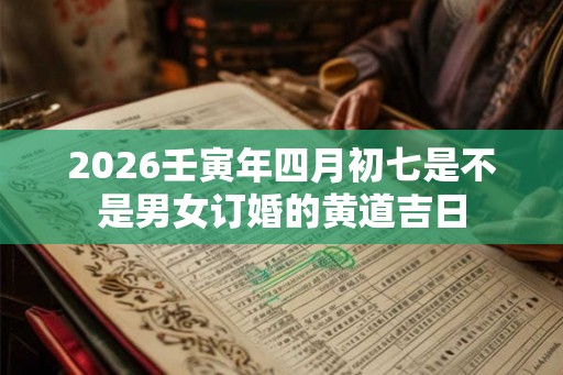 2026壬寅年四月初七是不是男女订婚的黄道吉日