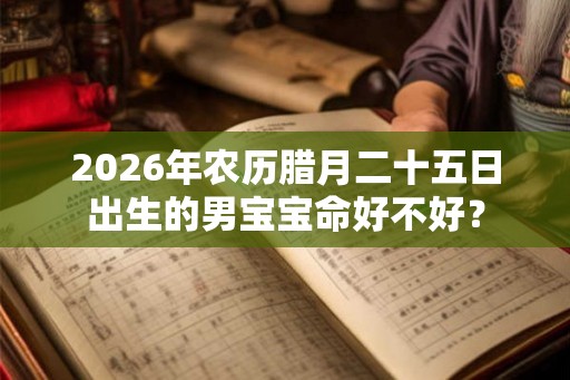 2026年农历腊月二十五日出生的男宝宝命好不好？