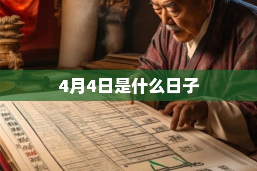4月4日是什么日子