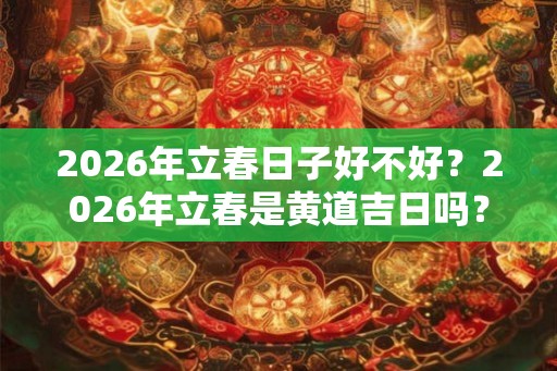 2026年立春日子好不好？2026年立春是黄道吉日吗？