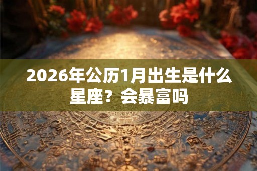 2026年公历1月出生是什么星座？会暴富吗