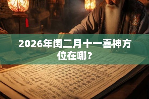 2026年闰二月十一喜神方位在哪? 2026年闰二月十一喜神方位在哪?