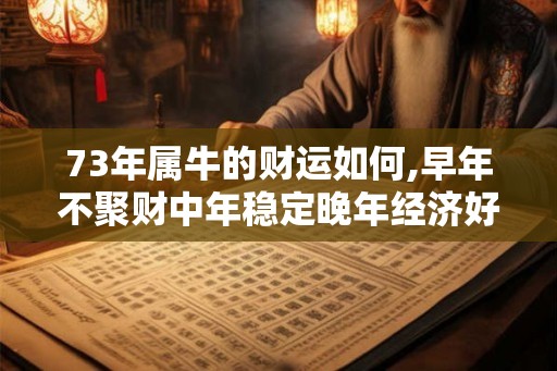 73年属牛的财运如何,早年不聚财中年稳定晚年经济好 73年属牛的财运如何,早年不聚财中年稳定晚年经济好