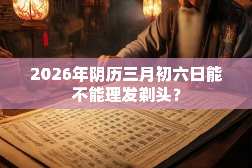 2026年阴历三月初六日能不能理发剃头？