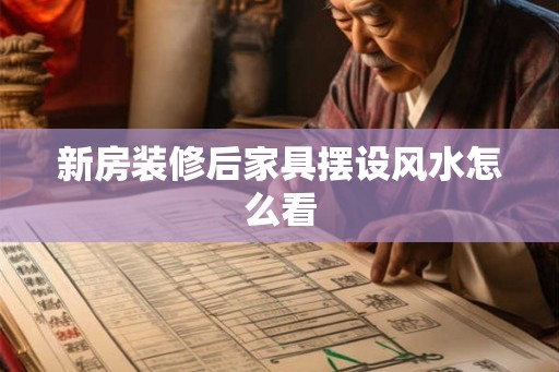新房装修后家具摆设风水怎么看