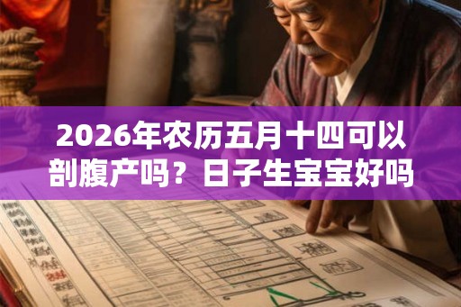 2026年农历五月十四可以剖腹产吗？日子生宝宝好吗？