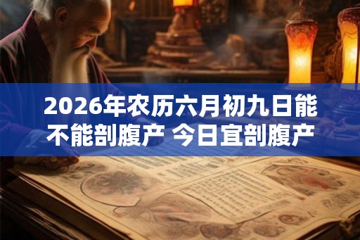 2026年农历六月初九日能不能剖腹产 今日宜剖腹产吗