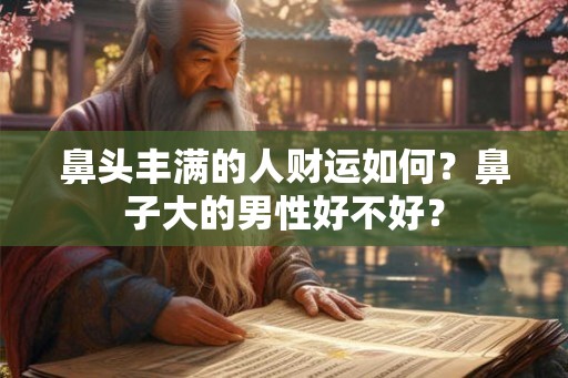 鼻头丰满的人财运如何？鼻子大的男性好不好？