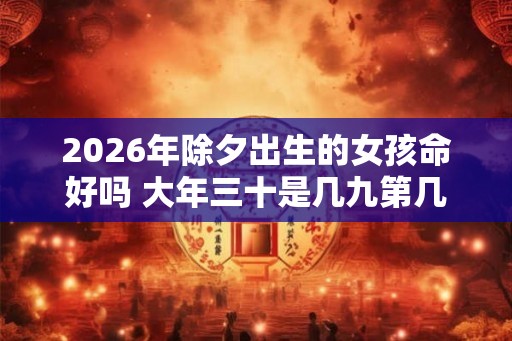 2026年除夕出生的女孩命好吗 大年三十是几九第几天 2026年除夕出生的女孩命好吗 大年三十是几九第几天