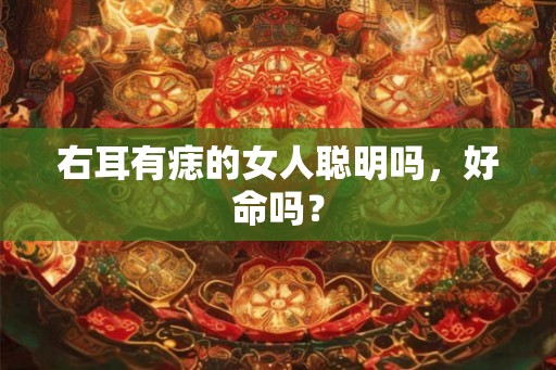 右耳有痣的女人聪明吗,好命吗? 右耳有痣的女人聪明吗,好命吗?