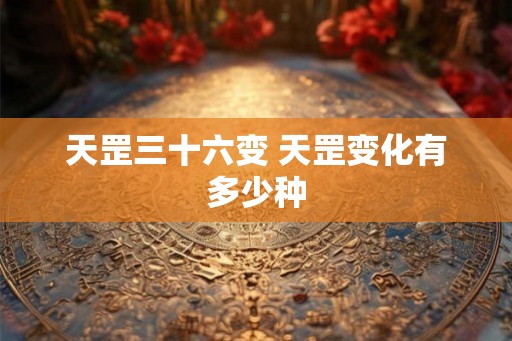 天罡三十六变 天罡变化有多少种