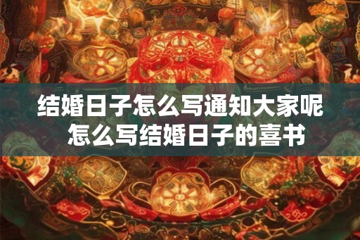 结婚日子怎么写通知大家呢  怎么写结婚日子的喜书