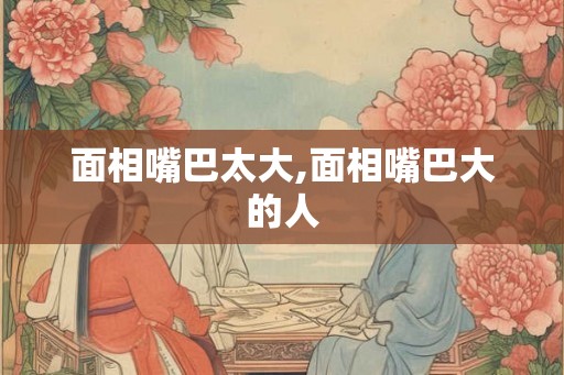 面相嘴巴太大,面相嘴巴大的人