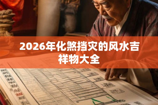 2026年化煞挡灾的风水吉祥物大全