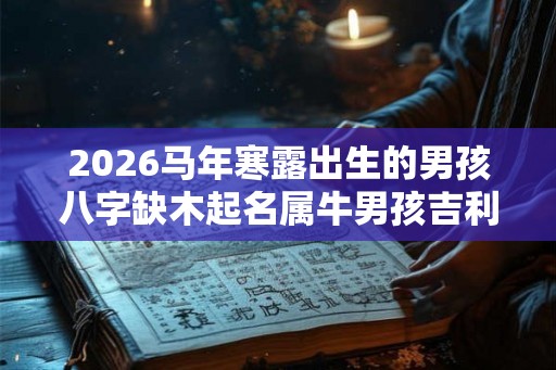 2026马年寒露出生的男孩八字缺木起名属牛男孩吉利的名字 2026马年寒露出生的男孩八字缺木起名属牛男孩吉利的名字