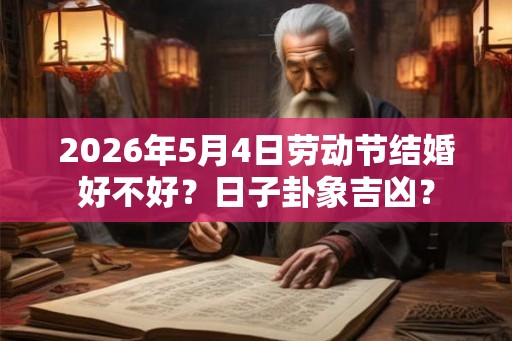 2026年5月4日劳动节结婚好不好？日子卦象吉凶？