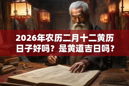 2026年农历二月十二黄历日子好吗？是黄道吉日吗？