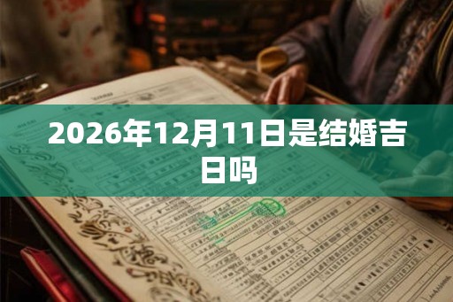 2026年12月11日是结婚吉日吗