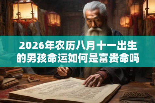 2026年农历八月十一出生的男孩命运如何是富贵命吗