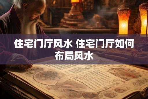 住宅门厅风水 住宅门厅如何布局风水