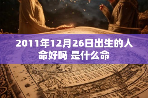 2011年12月26日出生的人命好吗 是什么命