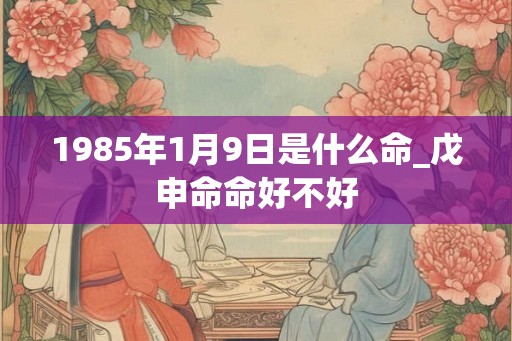 1985年1月9日是什么命_戊申命命好不好 1985年1月9日是什么命_戊申命命好不好