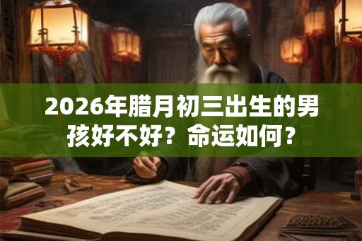2026年腊月初三出生的男孩好不好？命运如何？