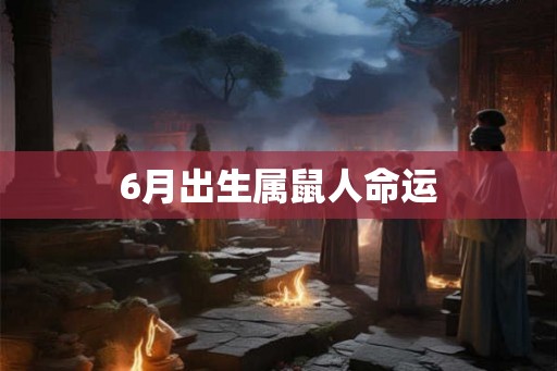 6月出生属鼠人命运
