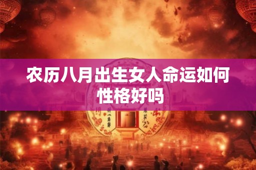 农历八月出生女人命运如何 性格好吗