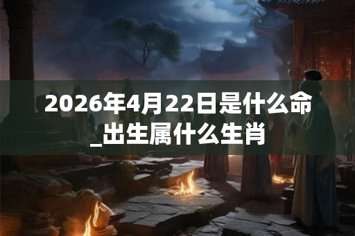 2026年4月22日是什么命_出生属什么生肖