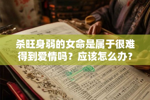 杀旺身弱的女命是属于很难得到爱情吗？应该怎么办？