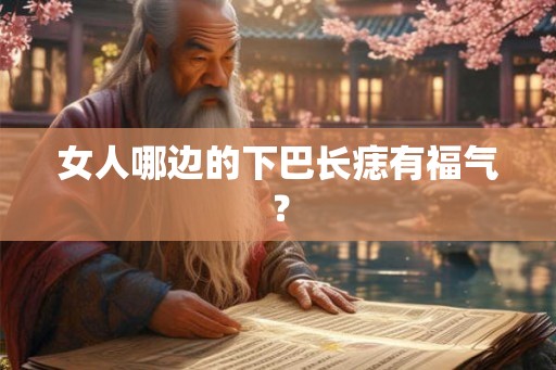 女人哪边的下巴长痣有福气？