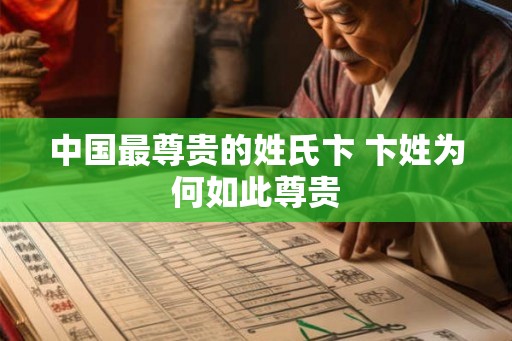 中国最尊贵的姓氏卞 卞姓为何如此尊贵 中国最尊贵的姓氏卞 卞姓为何如此尊贵