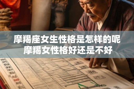 摩羯座女生性格是怎样的呢 摩羯女性格好还是不好