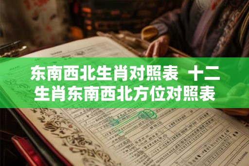 东南西北生肖对照表  十二生肖东南西北方位对照表