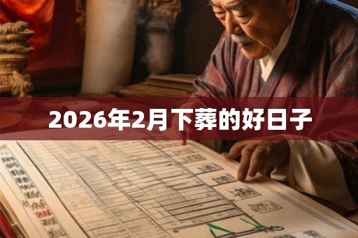 2026年2月下葬的好日子