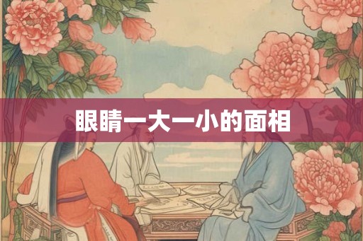 眼睛一大一小的面相