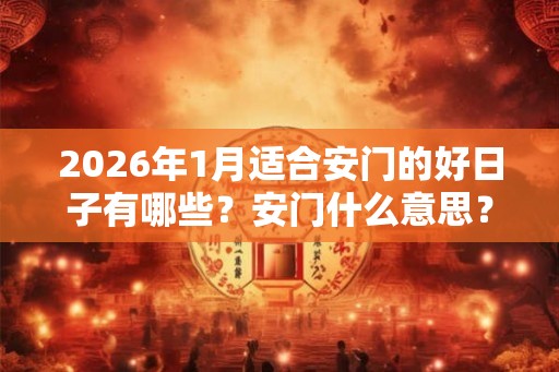 2026年1月适合安门的好日子有哪些？安门什么意思？