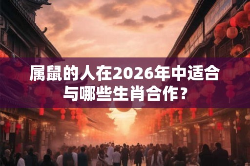 属鼠的人在2026年中适合与哪些生肖合作？