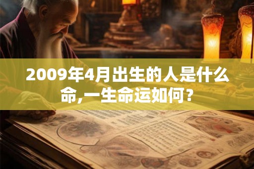2009年4月出生的人是什么命,一生命运如何？