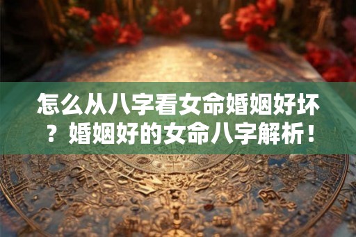 怎么从八字看女命婚姻好坏？婚姻好的女命八字解析！