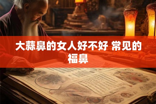 大蒜鼻的女人好不好 常见的福鼻