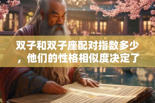 双子和双子座配对指数多少，他们的性格相似度决定了一切