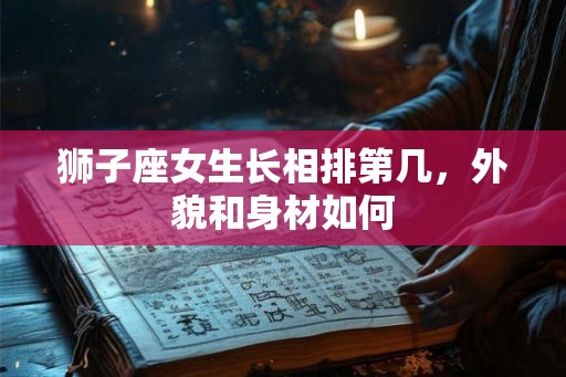 狮子座女生长相排第几，外貌和身材如何