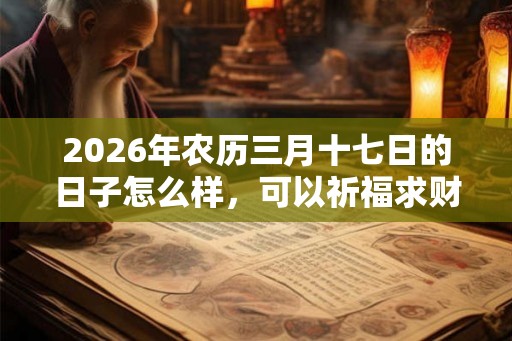 2026年农历三月十七日的日子怎么样，可以祈福求财吗？
