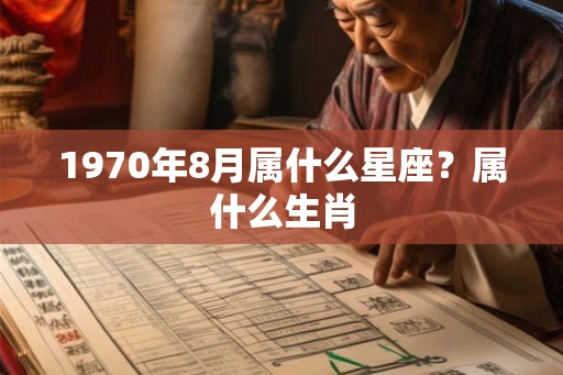 1970年8月属什么星座?属什么生肖 1970年8月属什么星座?属什么生肖