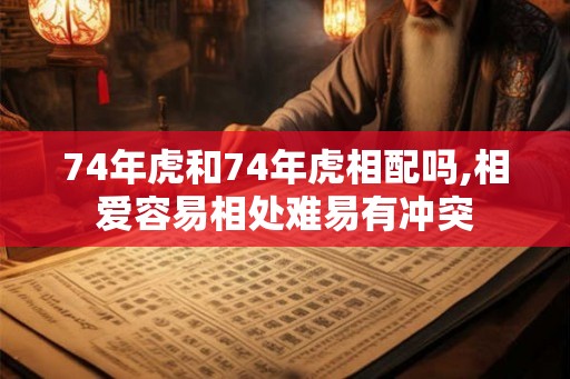 74年虎和74年虎相配吗,相爱容易相处难易有冲突